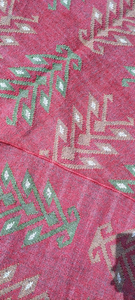 Tapis tribal en laine et jute fait main |   Tapis géométrique rouge style farmhouse pour salon, chambre, couloir, entrée, décoration bohème et sud-ouest - Product Image 6