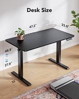 2025 Offre Spéciale professionnel Game Club bureau noir Table de jeu RGB Led lumières stable bureau de jeu en forme de Z pour le bureau à domicile