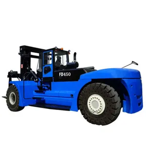 Diskon besar 45 ton solar kontainer Handler mencapai Stacker Forklift dengan Ac Cab impor Axle Mesin Transmisi