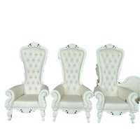 Venta Directa de Fábrica de Accesorios para Bodas, Silla de Estilo Europeo para Novios, Silla Real con Respaldo Alto para Hoteles, Clubes y Restaurantes