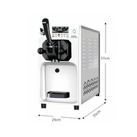 Machine à glace compacte en acier inoxydable pour restaurants, 57 cm de hauteur, réservoir de 6 L, pré-refroidissement, nettoyage automatique, 600 W