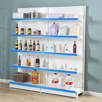 Étagères de supermarché réglables à 5 niveaux, en métal thermolaqué, système d'étagères de présentation pour épicerie, 90x45x210mm