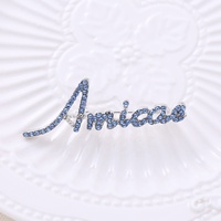 Strass grec triangle delta dame fortitude broche breloques 1913 ans cristal rouge lettre broche broches