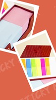 Desain Wadah Terlaris Kapasitas Besar Kertas Sticky Note Warna Dapat Disesuaikan Fitur Multifungsi untuk Perlengkapan Kantor
