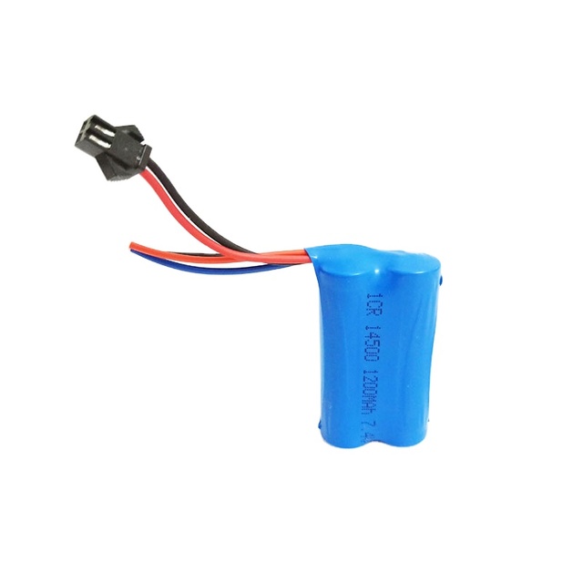 ICR14500 Rechargeable Li-ion battery 7.4V 1200mAh For Remote Control Electronics