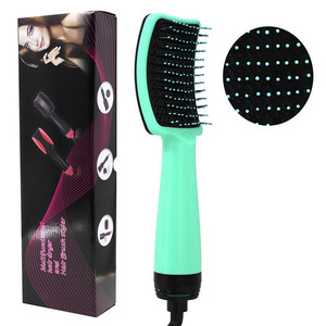 Hot Air Comb Blow Dryer With Negative Ion For Straightening And <b>Curling</b> Hair Electric Hair Styler ABS Material - Product Image 3