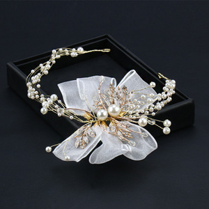 Diadema de Lujo con Cuentas Hechas a Mano, Diadema Acolchada <span class=keywords><strong>para</strong></span> Mujer, Color Naranja Vibrante, Diadema con Nudos, Adorno <span class=keywords><strong>para</strong></span> el Cabello con Cristales, Diadema Boho - Product Image 2