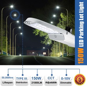 Éclairage public extérieur LED NGTlight 150W 105W 75W 20000LM IP65 pour parking, route et rue - Product Image 4