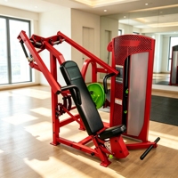 Machine de musculation commerciale en acier pour presse inclinée, presse pectorale latérale super inclinée, équipement de gym à charge par poulie assis