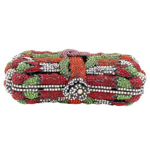 Luxury Floral Bouquet Rhinestone Clutch <b>Purse</b> Glitter Crystal Evening Bag Dazzling Handbag for Wedding Banquet - Product Image 4