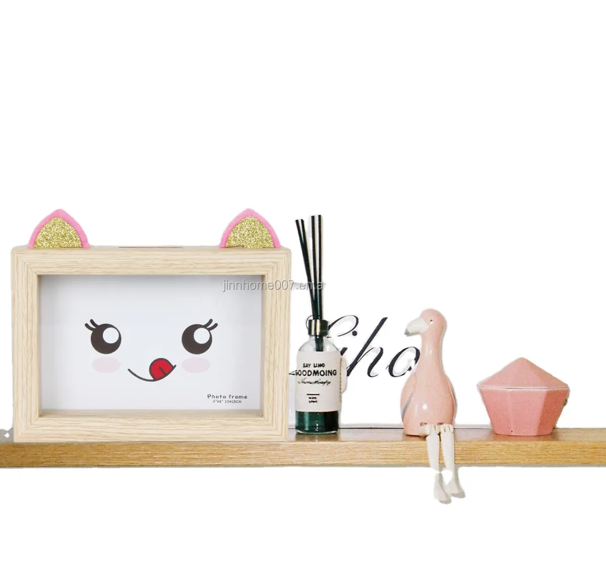 Boîte d'économie d'argent en bois Shadow-Tirelire d'argent en bois avec fente pour cadeau pour enfants-Tirelire créative en forme de chat