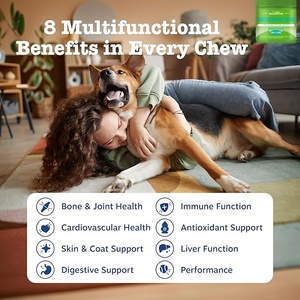 Oscar Factory Multivitamins Health Care Pet Supplements Custom Formula Natural Vitamins Soft Chews Dog Supplement with Fiber - Product Image 2