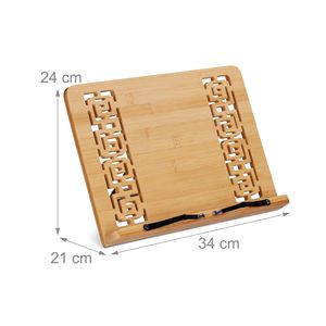 Organisateurs de bureau portables réglables légers <span class=keywords><strong>livre</strong></span> de <span class=keywords><strong>cuisine</strong></span> support de <span class=keywords><strong>livre</strong></span> en bambou support de <span class=keywords><strong>livre</strong></span> de repos de lecture pour étudiant ami de famille - Product Image 2