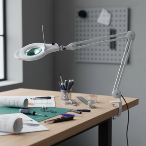 3 or 5 Diopter 9W 56PCS Cosmetic Facial Beauty <b>Light</b> Salon LED Magnifying Lamp Desktop Table Adjustable <b>Clamp</b> Lamp - Product Image 1
