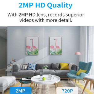 Caméra de surveillance dôme intérieure HD Tuya App, panoramique/inclinaison, grand angle, appel vidéo en un clic, <span class=keywords><strong>stockage</strong></span> de données <span class=keywords><strong>cloud</strong></span>, CMOS, bidirectionnelle, 1 an - Product Image 3