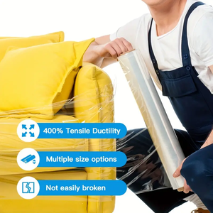 High-Quality PE Transparent Shrink <strong>Wrap</strong> Multi Use <strong>Pallet</strong> <strong>Wrap</strong> for Moving, Furniture, Parcel Plastic Stretch Film <strong>Wrap</strong> Roll - Product Image 4