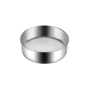 Tamis à farine en acier inoxydable, outil de pâtisserie rond à mailles fines 40, filtre durable pour pâtisserie - Product Image 1