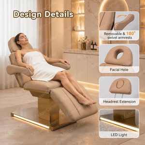 Table de soin esthétique électrique Madamcenter pour clinique, salon et institut de beauté - Chaise de cosmétologie pour traitement facial - Product Image 5