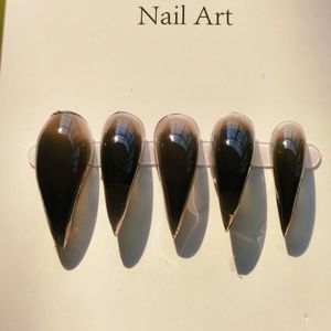 Griffe de dragon courte noire translucide, griffe de chat, griffe de loup, griffe de <span class=keywords><strong>bête</strong></span>, pour convention de bande dessinée, cosplay, tournage de <span class=keywords><strong>film</strong></span>, fabriquée à <span class=keywords><strong>la</strong></span> main en ABS, couverture intégrale - Product Image 3