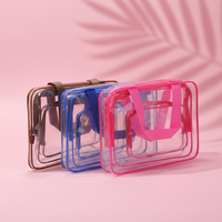 Sac fourre-tout en PVC brillant extra large pour femmes, organisateur de sacs, avec breloques, design tendance, personnalisé, pour rangement de maquillage et articles de toilette