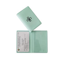 Porte-cartes de prescription personnalisé, porte-prescriptions pliable, dossier de pharmacie, porte-documents en plastique pour ordonnances, portefeuille de cartes en PVC