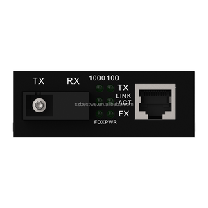 ตัวแปลงไฟเบอร์กิกะบิตอีเธอร์เน็ตจากซัพพลายเออร์จีน ความเร็ว 1000Mbps แบบ Single Mode Simplex SC 1GE RJ45 Media Converter - Product Image 4