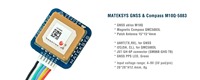 Módulo GNSS GPS MATEKSYS M10Q-5883 con Brújula QMC5883L Integrada, Motor U-blox M10, Antena de Parche de 15x15mm para Drones FPV RC y Aviones