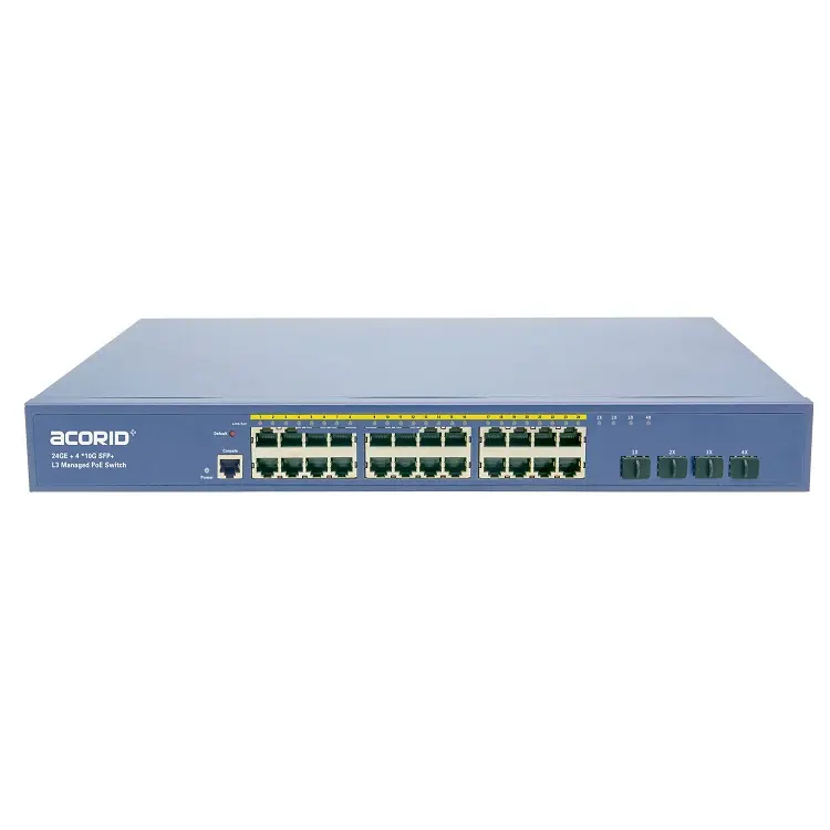 24 cổng 10/100/1000Mbps cổng Ethernet L2 L3 quản lý mạng chuyển đổi Hub với 4*10 gam SFP +