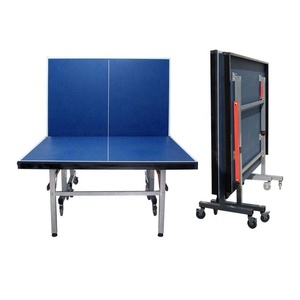 Phù Hợp Với 15-18-25mm Có Thể Gập Lại Bảng Bóng Bàn Trong Nhà/Ngoài Trời Chuyên Nghiệp Pingpong Di Chuyển Bánh Xe Khóa Đào Tạo Ping Pong Bảng - Product Image 1