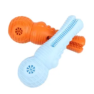 Nhà Máy Bán Buôn Cá Sấu Thịt Bò Hương Vị Cao Su Bền Squeaky Pet Chew Đồ Chơi Tương Tác Dog Toy Cho Hung Hăng Chewers