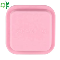 Moules à savon DIY OKSILICONE, forme carrée 3D, personnalisables, antiadhésifs, outils de pâtisserie en silicone, sac OPP ou personnalisé, 20g/pièce, 7*7cm