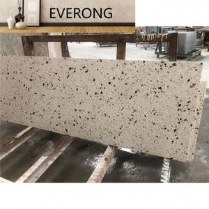 Suelo de terrazo natural apariencia de piedra tablero de <span class=keywords><strong>terraza</strong></span> beige azulejo de terrazo de piedra artificial - Product Image 2