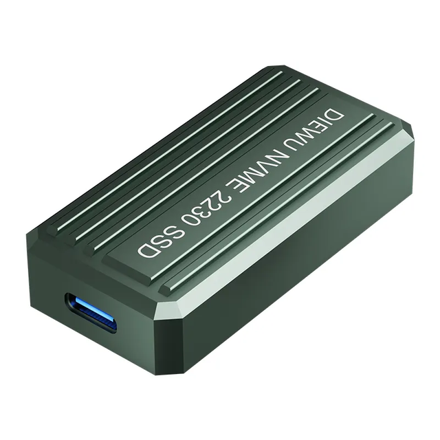 Portable USB-C 10Gbps 2230 M.2 NVMe SSD Enclosure Hard-disk Case USB 3.1 Gen 2 NVMe