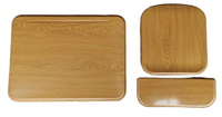 Mobilier scolaire à panneau de bureau unique de conception simple pour l'extérieur meulage de copeaux de bois Tables et chaises à vendre