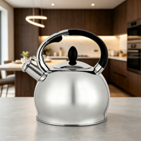 Bouilloire sifflante en acier inoxydable pour cuisinière domestique