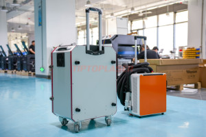 <span class=keywords><strong>Nettoyeur</strong></span> <span class=keywords><strong>laser</strong></span> à fibre refroidie par air JPT RAYCUS 500W et décapant de peinture pour le nettoyage de la pierre de béton en métal en acier inoxydable - Product Image 6