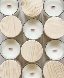 Vela Aromática de Cera de Soya Orgánica Personalizada LANJO en Frasco de Vidrio con Tapa de Madera, Hecha a Mano, para Decoración del Hogar, Regalo para el Día del Padre - Product Image 5