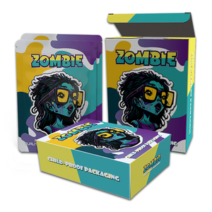 Bolsa de Mylar con cremallera y soporte comestible impresa personalizada 3,5g/7g/14g embalaje BOPP holográfico de flores para exhibición de alimentos de dulces a prueba de olores - Product Image 6