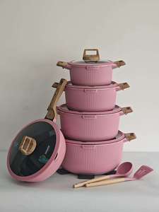 Expédition Immédiate : 15 Casseroles <span class=keywords><strong>en</strong></span> Granit de Qualité Supérieure, Robustes, Durables, <span class=keywords><strong>en</strong></span> Aluminium Moulé Sous Pression, Antiadhésives - Product Image 2