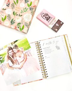 Cuaderno de tapa dura <span class=keywords><strong>para</strong></span> planificador de bodas, <span class=keywords><strong>diario</strong></span> completo de planificación nupcial <span class=keywords><strong>para</strong></span> novias, caja de regalo, cubierta de papel incluida - Product Image 4