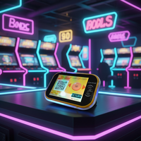 Lecteur de cartes RFID tactile facile : appuyez pour jouer et gagner des jetons/tickets de rachat/crédit dans les jeux de cartes pour bornes d'arcade à monnayeur