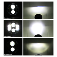 Phare LED haute puissance 80W 7 pouces pour Jeep Wrangler Super lumineux Faisceau haut et bas Phare LED