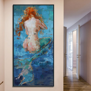 Unique <b>Design</b> Modern Luxury Portrait Oil Painting on Canvas High Quality Art for Villa Hotel Room <b>Wall</b> Decor Ori-cus41 High Qual - Product Image 5