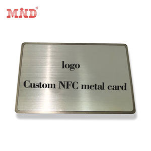 Gouden Kleur Nfc Kaart 13.56Mhz Ntag 213/Ntag 215/Ntag 216 Metalen Kaart Nfc Metalen Visitekaartje Blanco Met Nfc - Product Image 4