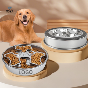 Mangkuk pemberi makan lambat hewan peliharaan mudah dibersihkan dengan Aksesori putar mencegah tersedak dan meningkatkan kesehatan pencernaan hewan peliharaan - Product Image 4