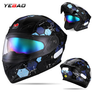 หมวกกันน็อคแบบเปิดคาง YEBAO รุ่นใหม่ เลนส์คู่ ถอดเร็ว วัสดุ ABS ดีไซน์ครึ่งใบ ฟรีไซส์ ได้รับมาตรฐาน 3C/DOT ใช้ได้ทุกฤดู - Product Image 3