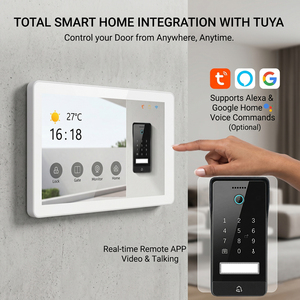 Sistema Videocitofonico IP Hiwink Smart 2Wire 2K per Villa <span class=keywords><strong>con</strong></span> Face ID, NFC, Controllo App Tuya, Alexa, 8 Monitor e 4 Campanelli - Product Image 1