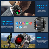 Montre connectée GPS BWZ85Max (3 bracelets) pour hommes, contrôle gestuel NFC, suivi d'activité, assistant vocal, réponse aux appels
