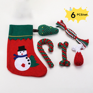 Juguete para morder para masticar perros <span class=keywords><strong>de</strong></span> alta calidad, regalo <span class=keywords><strong>de</strong></span> Navidad, juguetes <span class=keywords><strong>de</strong></span> cuerda con nudo <span class=keywords><strong>de</strong></span> algodón para cachorros para la dentición - Product Image 3