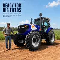 Traktor Diesel 180hp Torsi Tinggi dengan Pendingin Udara dan Empat Quick Coupler Hidrolik untuk Unit Pertanian Komersial